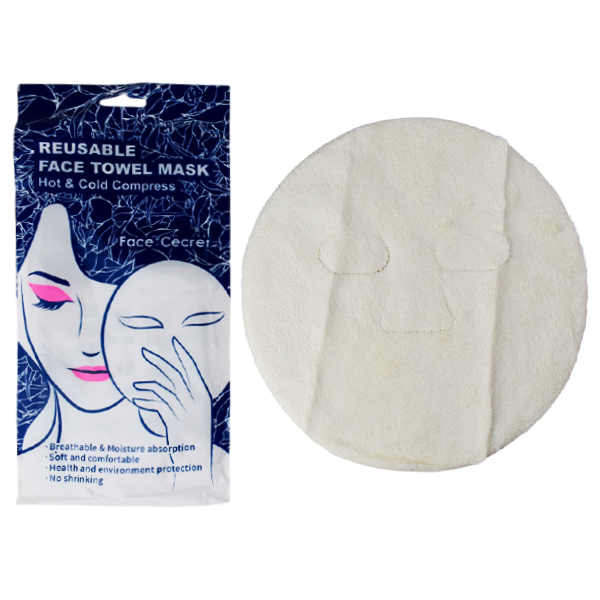 Mascarilla facial reutilizable comprensa de calor y frio FACE CECRET