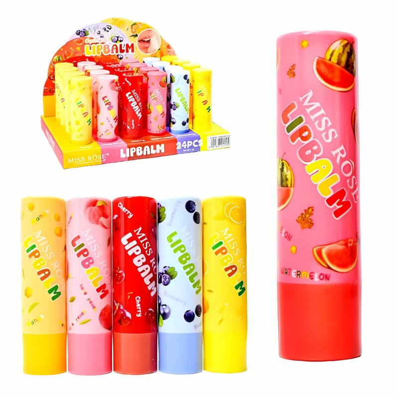 Bálsamos paralabios con extractos frutales - Miss Rose