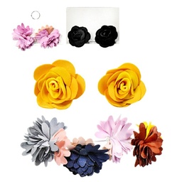 [109121] Aretes con Diseño de Flores surtidos
