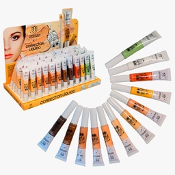 [7877771319883] Corrector Liquido tonos surtidos Lucky Lily 10Ml